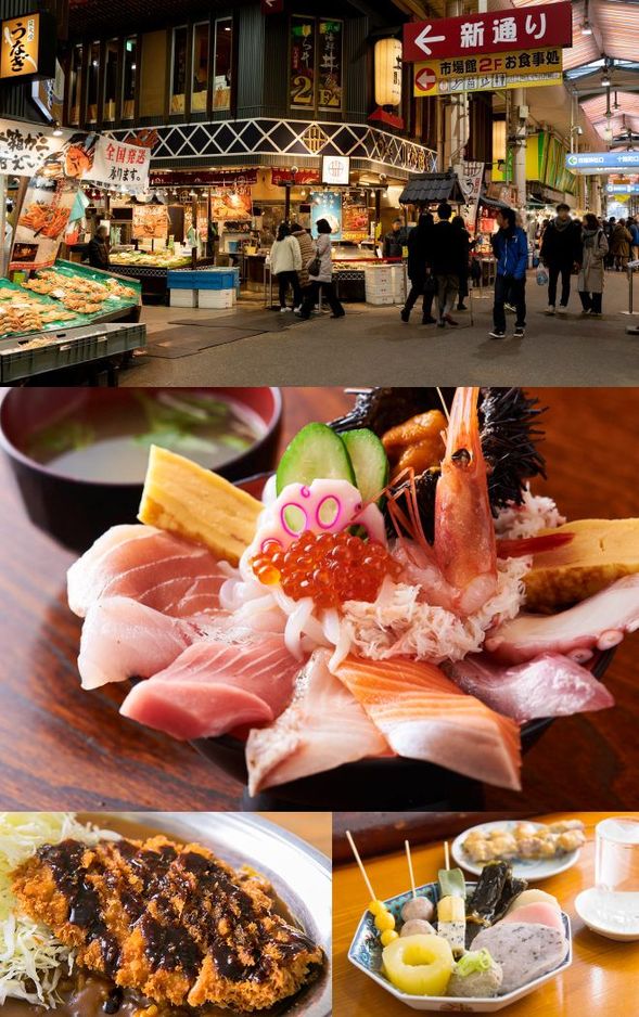 Omicho Market (Free time & lunch / approx. 90 min)