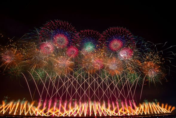 Nighttime Fireworks Competition