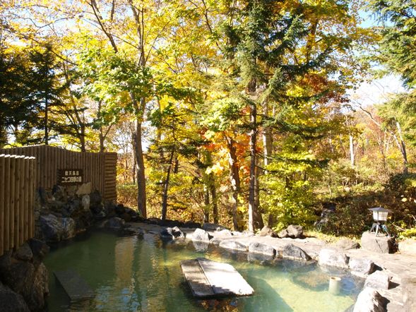 ③Ikoi no Yuyado Iroha
Show your bus ticket stub for a discount at "Iroha" hot spring.
Bus departs for the Iroha parking lot (for the "Iroha" hot spring & the distillery visit).