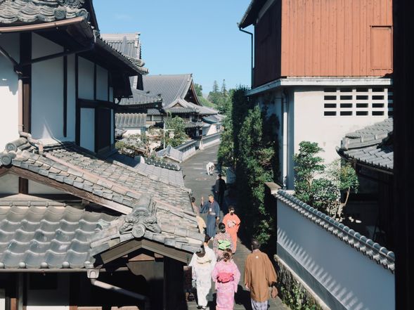 1. With Kimono Rental → Photo time at Nioza, then return to Akouya for changing