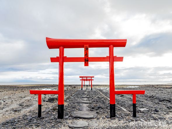 Tara Town: Floating Torii Gate
Stay Duration: Approximately 20 minutes
Appearance changes with the tides, creating a fantastical atmosphere