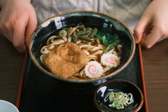 Lunch
Soba noodle lunch at the dining hall inside the temple grounds
