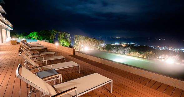 A wonderful view from a hotel overlooking Ibusuki