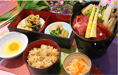 Sasago Chaya
(Lunch of seasonal domestic beef sukiyaki)