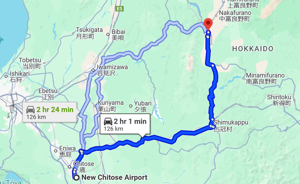 Travel about 2 hours