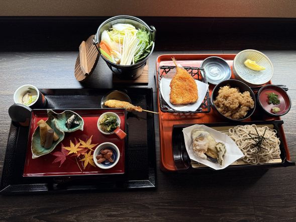 12:30 - 14:30 Samurai Dining with Soba Kaiseki, Tea Ceremony & Kimono Experience