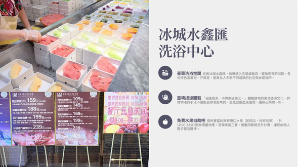 晚上:酒店旁星級洗浴館,體驗東北洗浴文化,晚餐於洗浴館
內享用