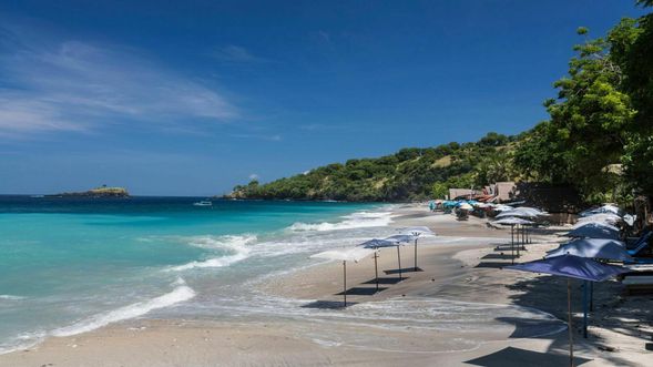 Virgin Beach, also known as White Sand Beach, is a stunning, relatively hidden beach in Karangasem Regency, East Bali