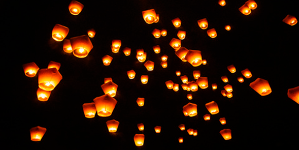 天燈體驗,祈求整年順遂平安