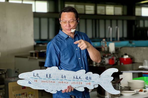 今日活動流程及香魚生態介紹。