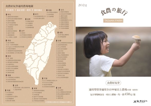 食農好玩券適用場家地圖