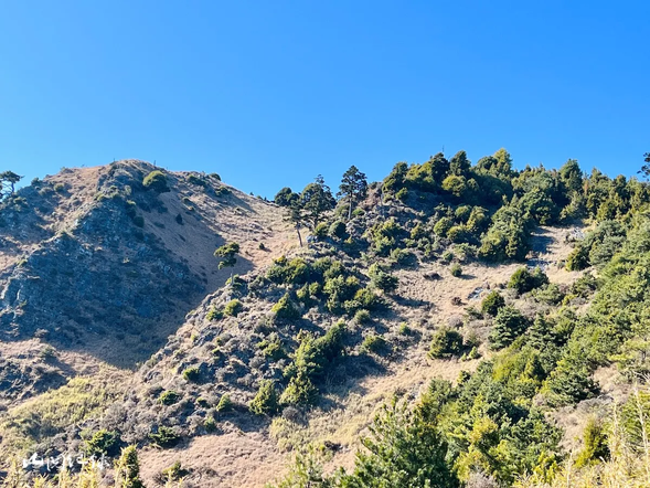 抵達 4K 處的哭坡觀景台後,接下來準備挑戰 400 公尺長的哭坡,此時只要扛著重裝慢慢走、調整呼吸,很快地就能完成。