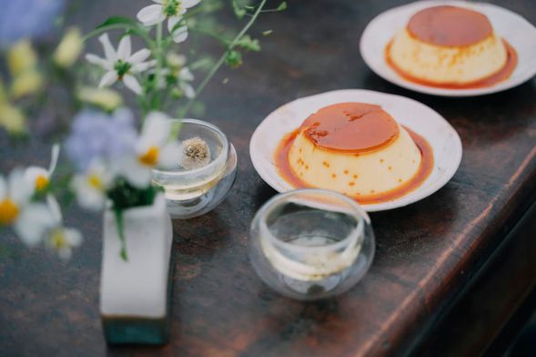 出爐! 柴燒布丁里山茶席