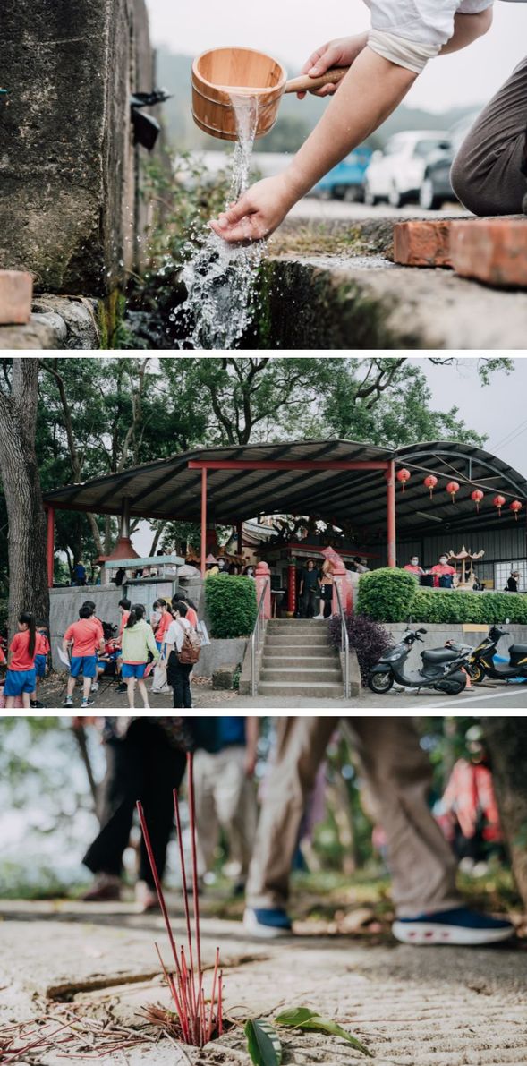 沿著水圳,來到祈福之丘