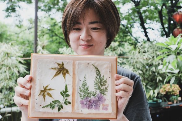 一起在杭菊花海完成你的和紙吧!