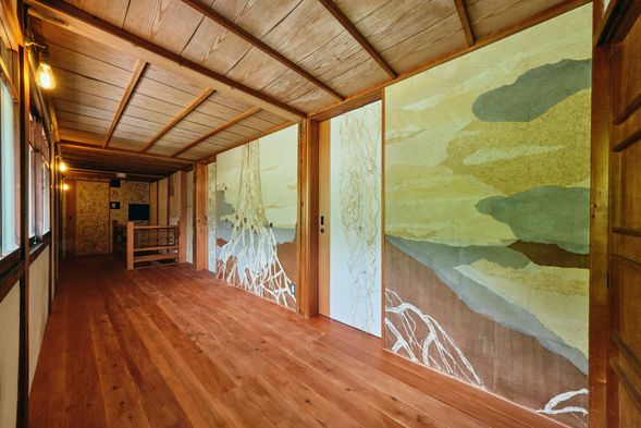 【住宿】和紙藝術走廊