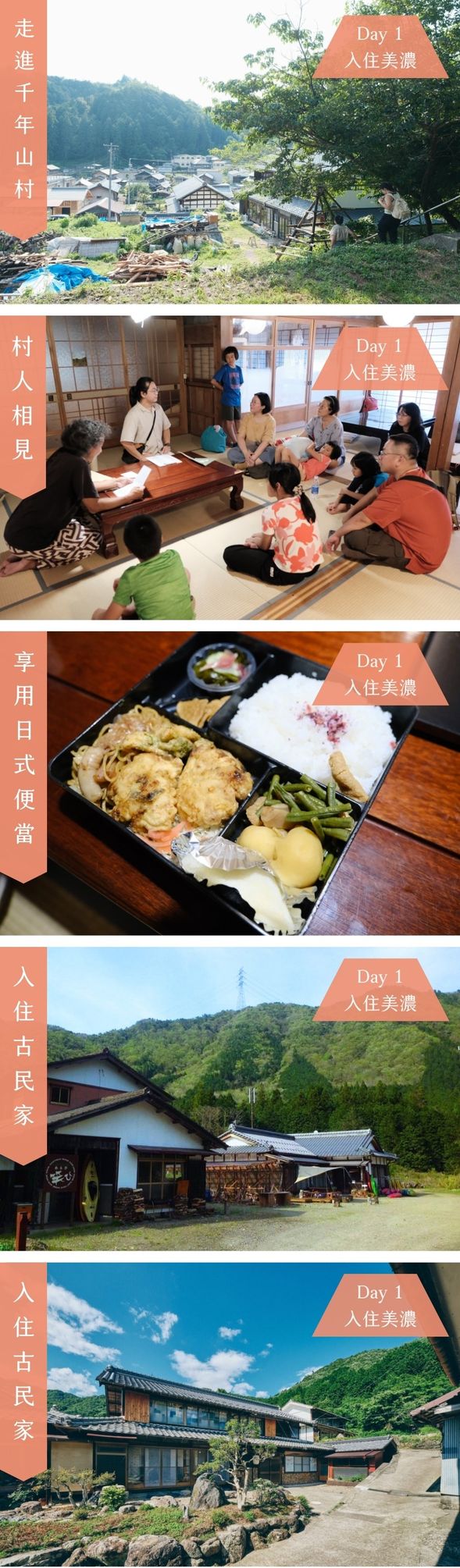 Day 1 入住美濃
☖ 民宿為 3 人房、4 人房,部分學員需併房