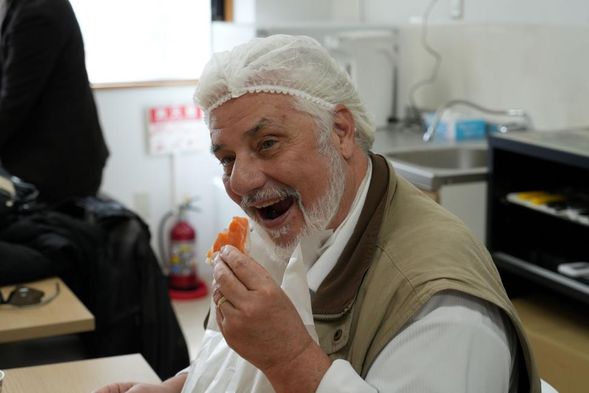 自分の作った「ます寿司」でランチ