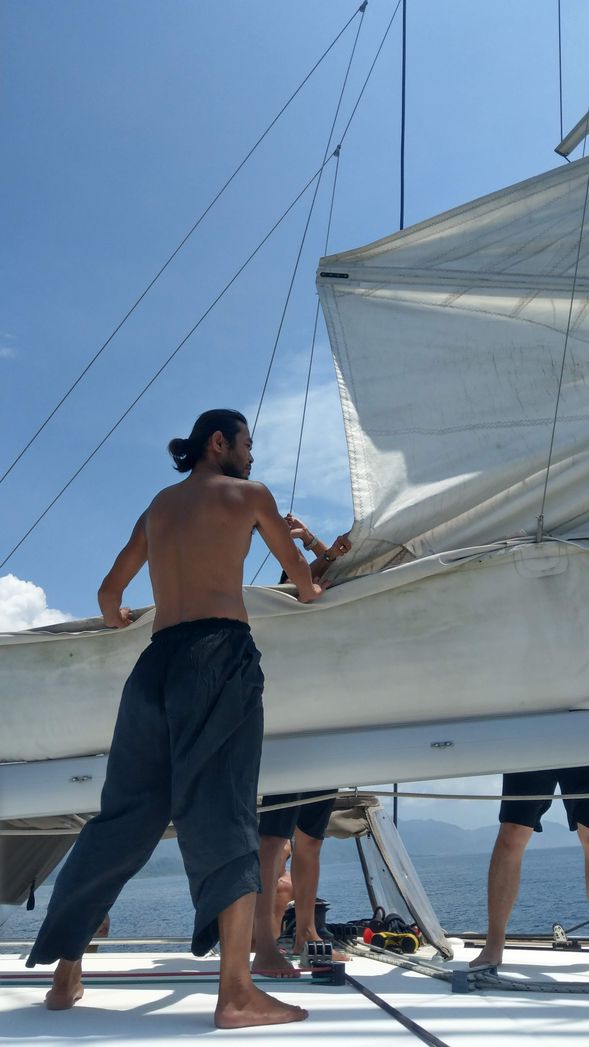 水手張大帆練習