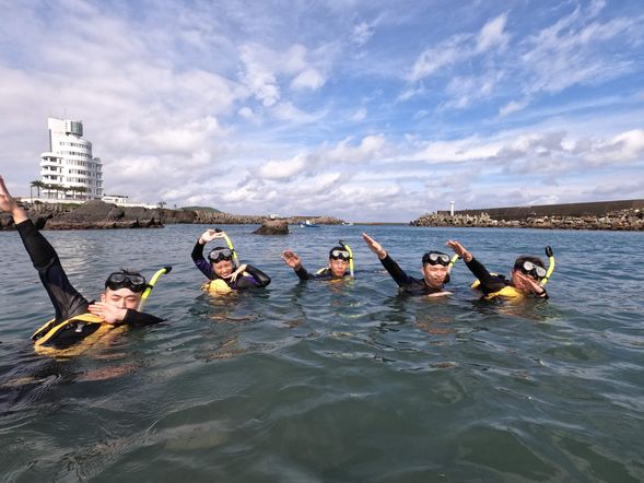 岸邊測試水性及浮潛裝備測試使用
