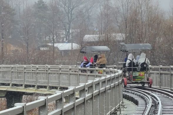 江春鐵道自行車(安排四人搭乘乙台車)