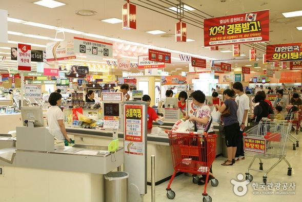 韓國連鎖樂天超市大採購