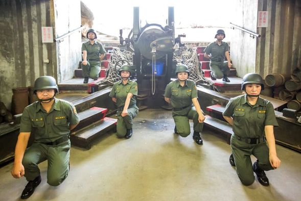 獅山砲陣地砲操演練