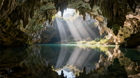 Proceed to visit Qingyuan Yingxi Dongtian Xianjing (Fairyland Cave) — South China's premier sinkhole wonder! Take a boat ride through the cave and marvel at the spectacular sight of a stream flowing through the mountain, experiencing the awe-inspiring craftsmanship of nature. (Admission tickets are at guests' own expense.)