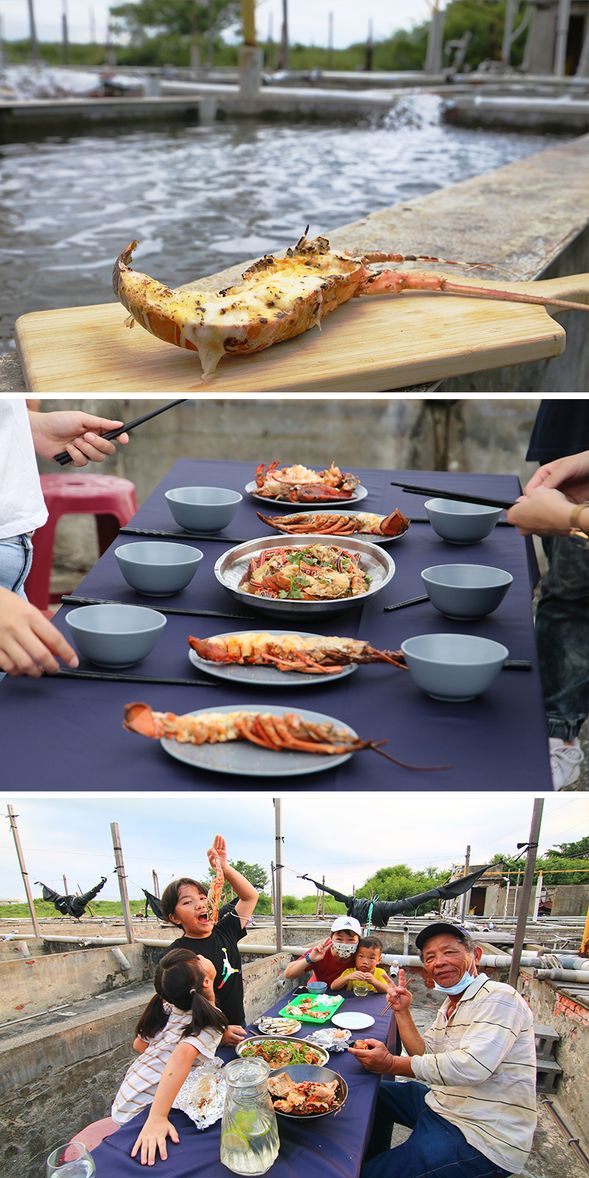 魚塭裡的美食饗宴