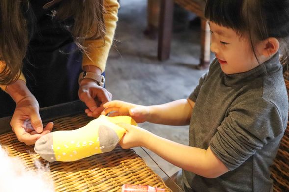 石斑魚造型布偶DIY (等候蒸蛋時同步進行)