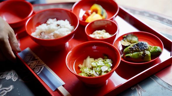 料理体験!いただきます!
*料理体験内容は変わります。