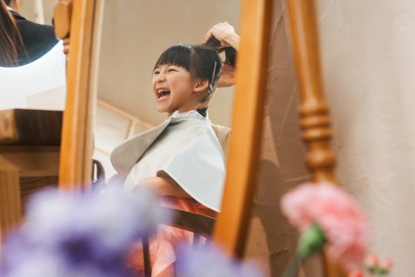 プロによるヘアセット!