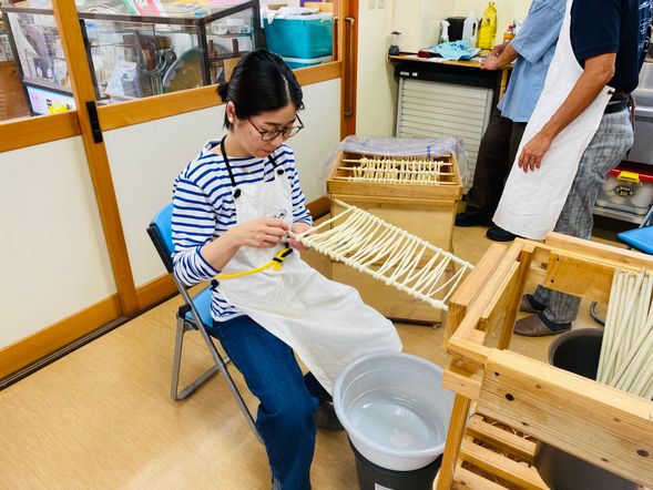 五島うどん作り体験!