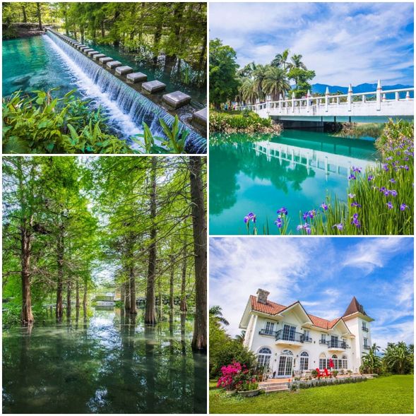 09:20-10:45 雲山水夢幻湖-跳石瀑布、水森林,絕美的拍照秘境,宛如歐洲明信片上的風景,翠綠的落羽松林倒映在水中,隨著陽光灑落而呈現夢幻的光影變化