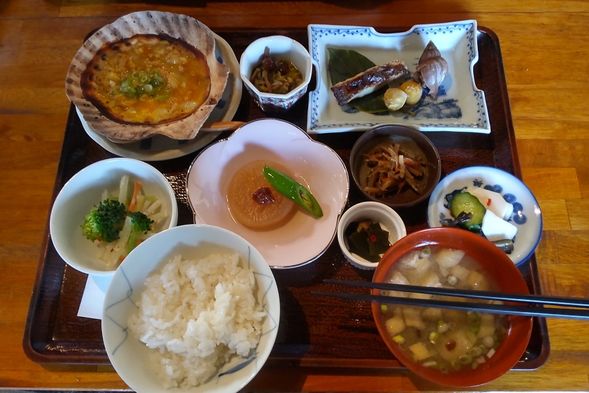【朝食】脇野沢民宿