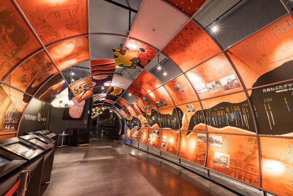 ワ・ラッセ2階ミュージアムに入場・見学します。