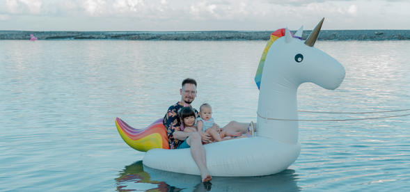 什麼也不做,單純漂浮在出海口也是頗為愜意啊啊啊~~