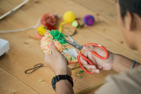 部落生活體驗|跟著部落一起製作有著祝福含意的毛球