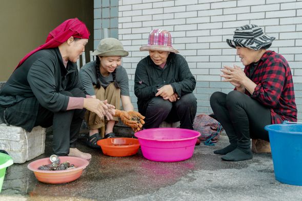 海女處理食材的秘方