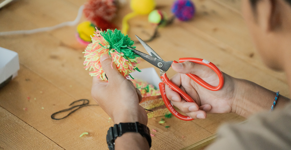 部落生活體驗|跟著部落一起製作有著祝福含意的毛球