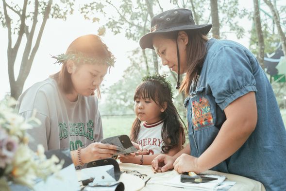 認識環保材料的製作與排灣族文化故事的連結性
