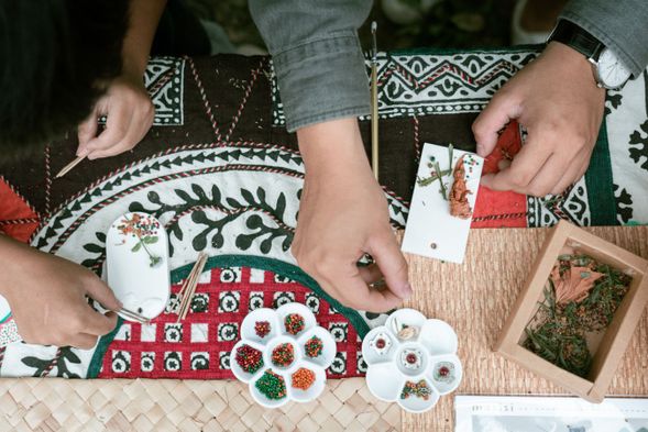 原民擴香石製作