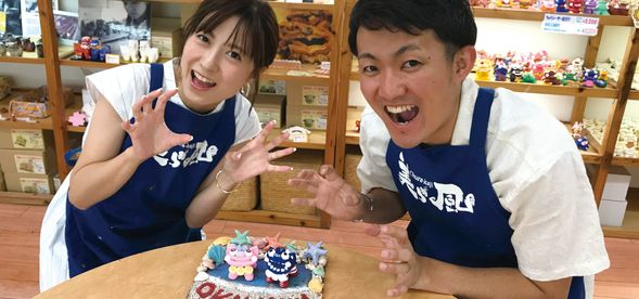 とうきシーサー絵付け作品例