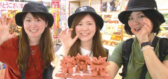 ちゅらシーサー作り作品例