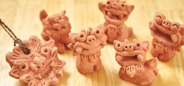 ちゅらシーサー作り作品例