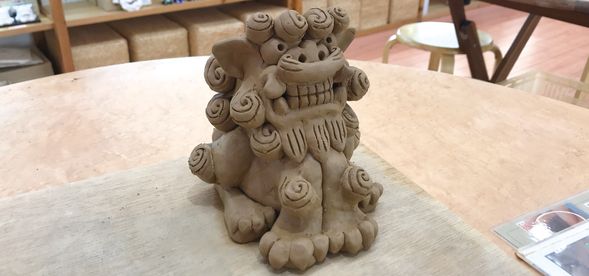 本格陶器シーサー作り作品例