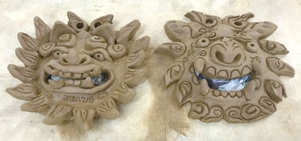 陶器シーサー作品例