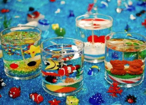 ちゅらキャンドル作り作品例