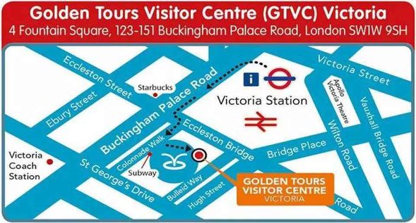 Arrive at Golden Tours Visitor Center (Victoria Area)