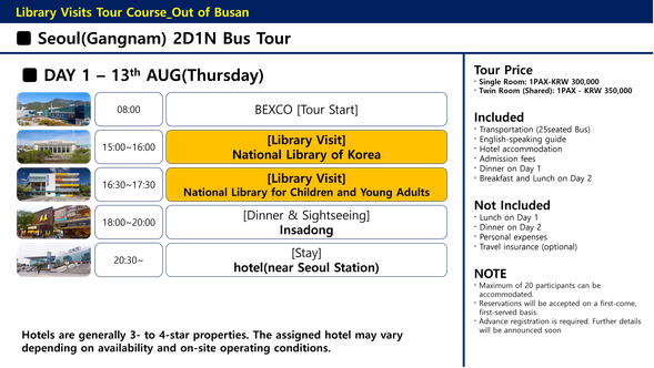 Library Visits Tour